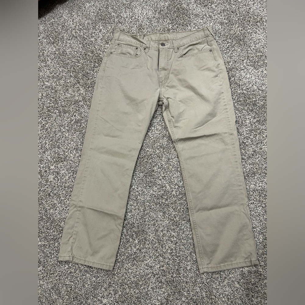 Levi’s 514 Classic Straight-Leg Khaki Pants - Light Taupe W35 L27